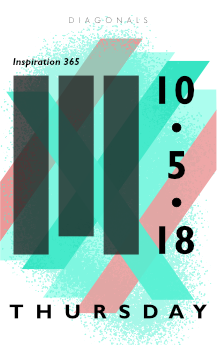 A poster a day: Diagonals 10.5.8